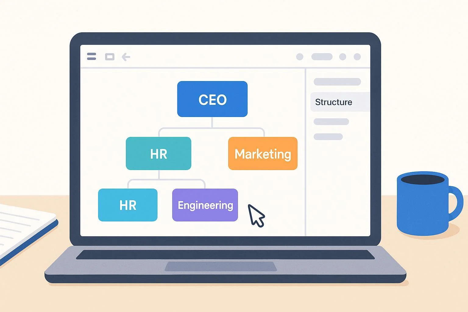 How to Build a Company Org Chart in ProcessOn (Free Templates)