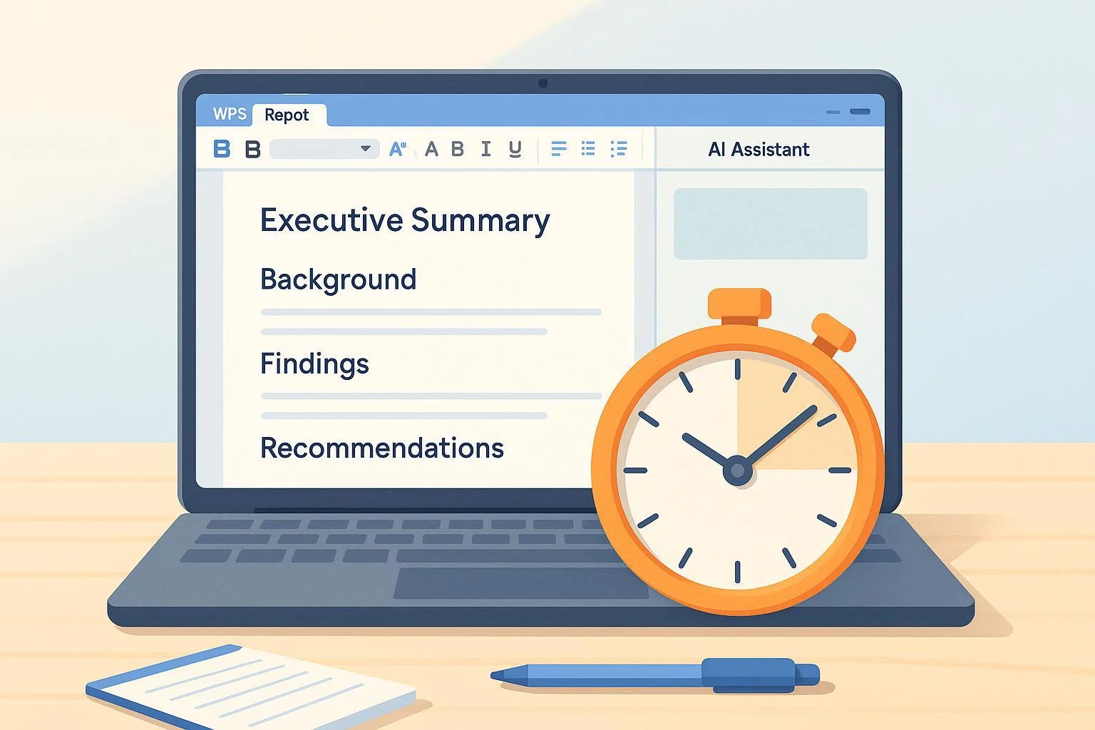 Draft a Report in 30 Minutes with WPS AI (Prompts + Workflow)
